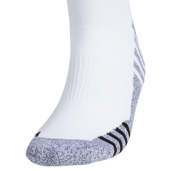 Adidas Team Speed 3 Soccer Socks 2-Pack White/Black Size M Over the Calf NWT - Picture 5 of 8